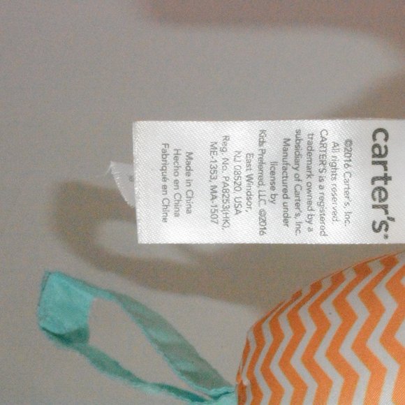 Carters Chime Plush Giraffe Elephant Rattle Toys - Picture 6 of 6